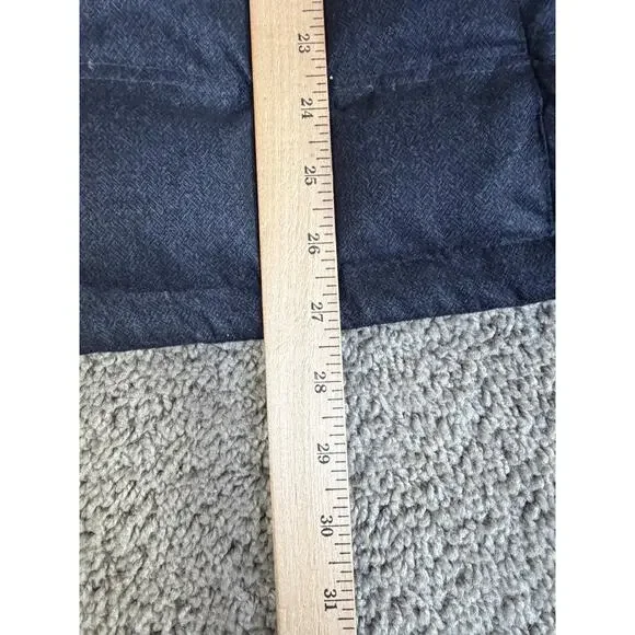 Hawke & Co Jacket Mens L Down Puffer Hooded Insulated Faux Fur Collar Full Zip - Picture 8 of 11